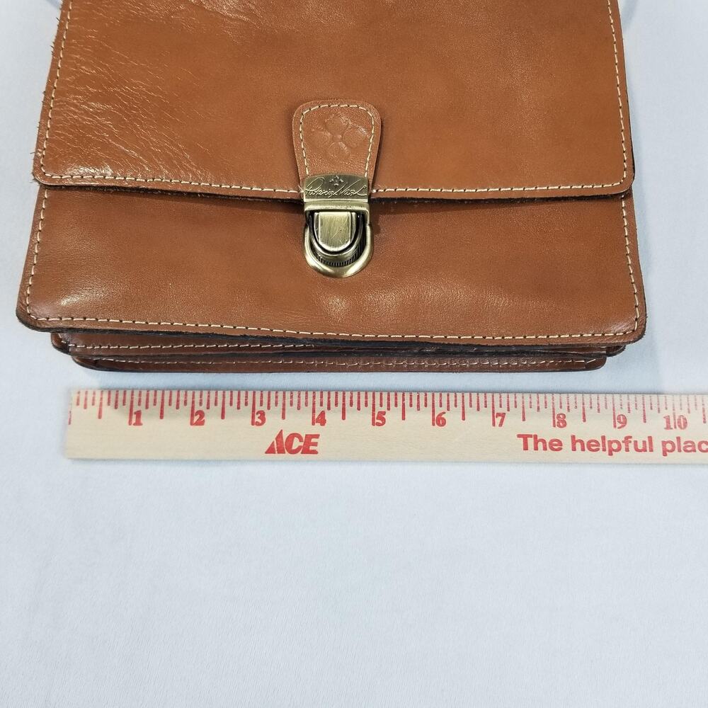 Patricia Nash Crossbody Bag Womens Small Brown Leather Organizer Wallet Pocket - Picture 16 of 16